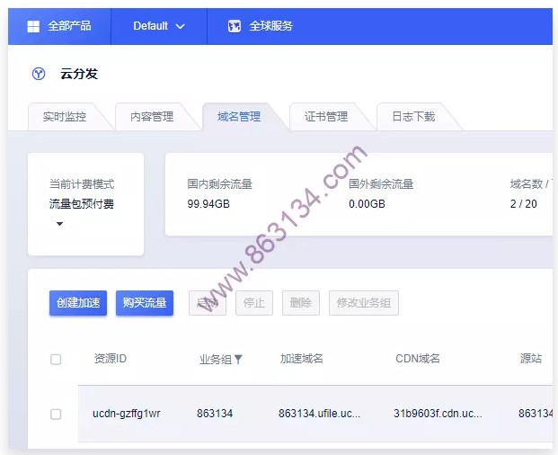 未备案wordpress网站使用UCLOUD免费CDN并开启https访问